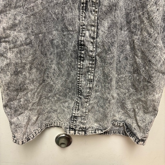 Vintage Don’t Stop Acid Wash Denim Dress - Picture 8 of 13
